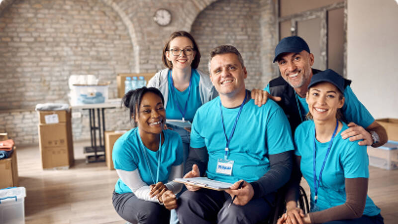 Group of fundraisers