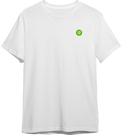 White logo tee
