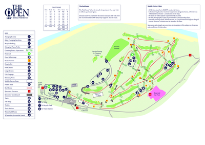 The 148th Open Course Map